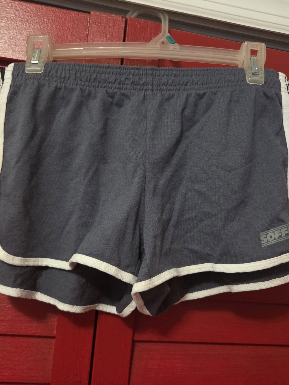 Soffe Navy Athletic Shorts with White Trim